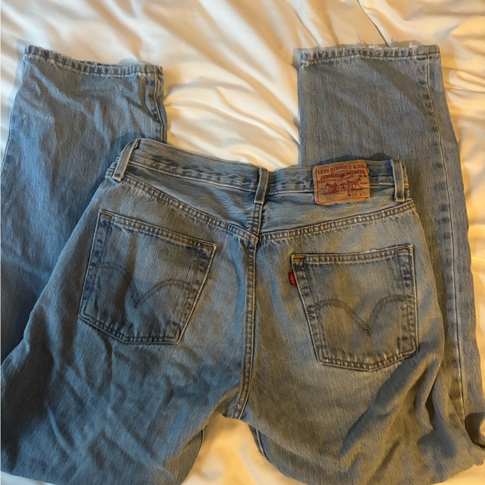 Levi's Light Blue Vintage-Inspired Straight Leg Jeans